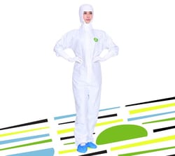 Isofield Horizon Non-Sterile Cleanroom Coverall with Hood - ISO Class 4/5